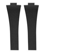 AMAUPCKCA Bracelet de montre en caoutchouc fluorocarbone FKM 11 mm ou 12 mm for Tissot PXRT, boucle papillon à dégagement rapide, accessoires for montres homme et femme(Black,12mm)