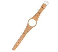 AMAUPCKCA Bracelet de Montre en Cuir Rouge Bleu Marron Noir Kaki avec Boucle en Acier argenté for Omega Dynamic(Khaki)
