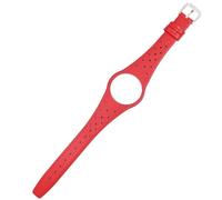 AMAUPCKCA Bracelet de Montre en Cuir Rouge Bleu Marron Noir Kaki avec Boucle en Acier argenté for Omega Dynamic(Red)