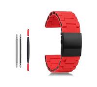 AMAUPCKCA Bracelet de Montre en Silicone et Acier Inoxydable, for Montre Diesel DZ7396 DZ7370 DZ4289 DZ7070 DZ7395, Bracelet en Caoutchouc for Hommes, 28mm(Red,28mm)