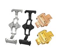 AMAUPCKCA Fermoir déployant en Acier Inoxydable 316L de 18 mm et 21 mm, Compatible avec Le Bracelet C-Artier Santos 100, Noir, Argent, Or Rose, Boucle déployante(Rose Gold,18mm)