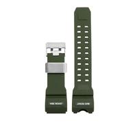 AMAUPCKCA for Casio G-Shock Bracelet de Montre en Or Noir Big Mud King GWG-1000 GWG-1000GB Bracelet de Montre en résine de Silicone modifiée de Haute qualité(Militarygreen Silver)