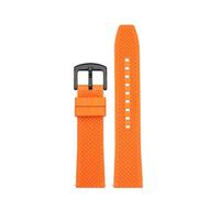 AMAUPCKCA for CIGA Design Xijia Montre X série Hime Z Gorilla Mon Mike Yang U Bleu planète Bracelet en Caoutchouc fluoré 22mm Bracelet de Montre en Gel de silice(Orange BK)