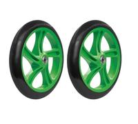 AMAUPCKCA Roues Solides de 200 mm for trottinettes Razor et Adultes, avec roulements ABEC 7, Remplacement de la Roue(2pc Green)