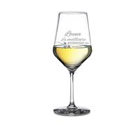 AMAVEL - Verre à vin Blanc - Meilleure Maman - avec Gravure personnalisée du [NOM] - Fête des mères - Cadeau Maman
