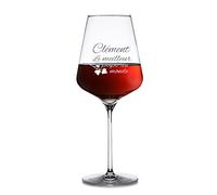 AMAVEL Verre à Vin Rouge avec Gravure Personnalisée Nom - Papi - Volume : 500 ML