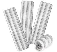 AmaVins Lot de 3 tampons de nettoyage en microfibre pour balai Bona Mop, tampons réutilisables en microfibre pour balai de 45,7 cm, tampons de nettoyage de rechange pour sols en bois dur, lavables en