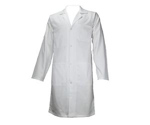 AMAWORK PH Blouse Blanche 100% Coton Chimie Laboratoire Medical Lyceen Etudiant T3 - Taille XL