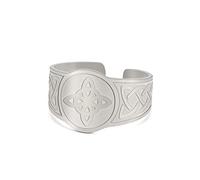 Amaxer Bague nœud de sorcière pour homme en acier inoxydable punk sorcellerie celtique amulette vintage Viking ouverte réglable pour homme et femme, Acier inoxydable