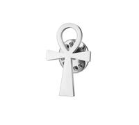 Amaxer Broche en forme de croix égyptienne Ankh pour homme et femme Symbole égyptien antique Croix Clé de vie Broches pour sac à dos Badge Chapeau Sac Accessoires de décoration (Argenté.)