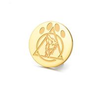 Amaxer Broche motif patte de loup viking nordique pour sac à dos, chapeau, sac, accessoires de décoration (Or)