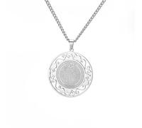 Amaxer Collier Saint Benoît de Nursie pour femmes - Médaille de Saint Benoît - Bijou religieux de protection - Collier pour femmes et hommes
