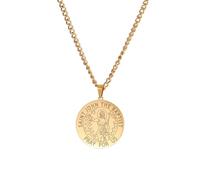 Amaxer Collier Saint pour homme en acier inoxydable - Médaille protectrice religieuse - Bijou de protection religieux - Bijoux cadeaux - Colliers pour femmes et hommes, L50, Acier inoxydable, Pas de