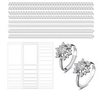 Amaxiu Invisible Ring Sizer Ajusteur pour bagues lâches, 46 pièces ajusteurs anneau en spirale, pour bagues larges bijoux tendeur anneau