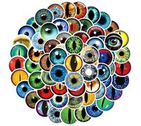 Amaxiu Lot de 80 autocollants ronds en vinyle imperméable et coloré pour bouteille d'eau, scrapbooking, téléphone, ordinateur portable