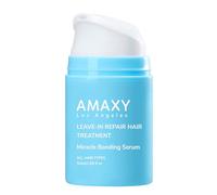 AMAXY Miracle Bonding Serum | Traitement capillaire sans rinçage, répare les cheveux secs ou abîmés, 3 minutes pour inverser les dommages, contrôle des frisottis, protection thermique, sans sulfate,