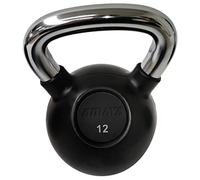 Amaya Sport - Kettlebell de caoutchouc avec manche chromé 12 kg.