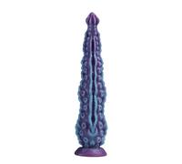 AMAZBEE Plug anal tentaculaire pour hommes et femmes Gode anal en silicone avec ventouse puissante Plug anal monstre avec texture en relief Sex toy pour adultes (L)