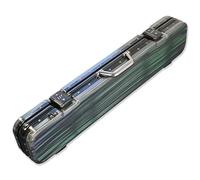 AMAZCHAT Étui rigide pour queue de billard 7,6 x 7,6 cm, coque en ABS + PC avec cadre et verrou en alliage d'aluminium, peut contenir 3 fesses et 3 tiges avec extensions et accessoires, étui robuste