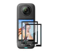 AMAZEAR【2 pièces Protection Écran pour Insta360 X5/X4, Film protecteur en verre trempé pour Insta 360 X5/X4 accessoires, Dureté 9H Ultra HD, Résistant aux rayures，Anti-Rayures (Accessoires Caméra)