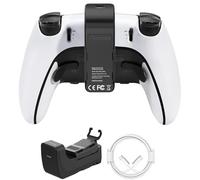 AMAZEAR Batterie pour Manette PS5 DualSense, Accessoires Playstation 5, 3000 mAh, Chargeur Rapide, Batterie supplémentaire Portable Rechargeable pour PS5 Edge ou Manette de Jeu Standard (Noir)