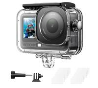 AMAZEAR Étui de plongée étanche pour DJI Osmo Action 6 - Transparent | Action6 Pro Boîtier de plongée 60 m pour sports nautiques profonds, plongée avec tuba, coque rigide, design compact
