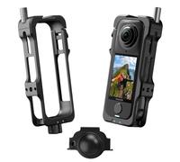 AMAZEAR Étui de protection en métal pour accessoires Insta360 X4 Air, cadre utilitaire multifonction Insta 360 X4 Air Cage en aluminium avec construction plus solide, divers supports d'extension