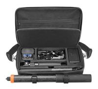 AMAZEAR Étui de transport pour accessoires DJI Osmo 360, sac de voyage portable en nylon pour caméra d'action Osmo360 avec bandoulière pour perche à selfie de 2,5 m 2,5 m (noir)