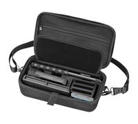 AMAZEAR Étui de Transport pour Accessoires Insta360 X5 / X4 Air, Sac étanche, Sacoche bandoulière Portable pour Insta360 X5 / X4 Air, Compatible avec Perche Selfie, Entièrement Noir, Moyen