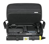 AMAZEAR Étui de Transport pour Insta360 X5 / X4, Compatible avec Le Selfie Stick Étendu 3m 9,8ft, Sac à Épaule Portable et Étanche pour Insta360 X5 X4, Accessoires Premium Insta360 X5, Noir Uni