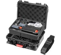 AMAZEAR Étui rigide pour accessoires Insta360 X5, Insta 360 X4/X5 étanche étui de transport rigide pour kit de plongée Bullet Time Handle 2.0 avec bandoulière, double couche, noir
