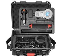 AMAZEAR Étui Rigide pour Accessoires Insta360 X6 / X5 / X4 Air, Noir | Insta 360 X6/X5/X4 Air accessoires, Étanche, Kit de plongée Bullet Time Handle 2.0 avec bandoulière, Double couche
