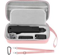AMAZEAR Luna Ultra Étui pour Insta360 Luna Ultra Accessoires Case | Luna Ultra Sac de Transport Compact avec Sangle de Poignet et Mousqueton, Housse de Rangement et de Protection, Rose