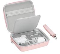 AMAZEAR Sac de Transport pour Insta360 GO Ultra Accessoires - Sac de Voyage étanche avec bandoulière - Coque Rigide de Protection, Rose