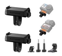 AMAZEAR Support d'adaptateur à Fixation magnétique Rapide pour DJI Osmo Action6 / Nano (2pcs), Support magnétique en Plastique avec Interface 1/4" et GO-Pro, Support Rotatif à 360°