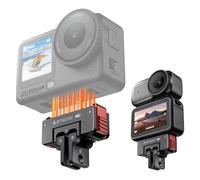 AMAZEAR Support d'adaptateur à Fixation magnétique Rapide pour DJI Osmo Action6 / Nano, Support magnétique avec Interface 1/4" et GO-Pro, Support Rotatif à 360°