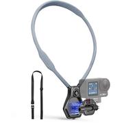 AMAZEAR Support Magnétique de Cou pour DJI Action 5 Pro & OSMO 360: Montage Poitrine Confortable, POV Mains Libres pour GoPro Hero 13/Insta360 Ace Pro - Idéal VLOG Première Personne