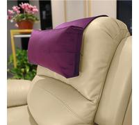 AmazeCov Coussin de tête antidérapant pour fauteuil inclinable - Coussin de soutien du cou avec housse en velours pour soulager la douleur à la maison, au bureau et en voyage (prune)