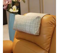AmazeCov Coussin de tête antidérapant pour fauteuil inclinable, coussin de soutien du cou avec housse en velours pour soulager la douleur à la maison, au bureau et en voyage (rayures)