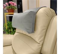 AmazeCov Coussin de tête antidérapant pour fauteuils inclinables - Coussin de soutien du cou avec housse en velours pour soulager la douleur à la maison, au bureau et en voyage (gris clair)