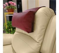 AmazeCov Coussin de tête inclinable en velours avec base antidérapante - Support de cou réglable pour soulager la douleur à la maison, au bureau et en voyage (vin)