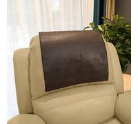 AmazeCov Housse d'appui-tête en Similicuir pour Fauteuil inclinable - Housse de Protection en Vinyle pour canapé, théâtre - pour la Maison et Le Bureau - 43,2 x 68,6 cm - Chocolat