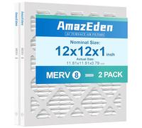 AmazEden MPR 600 Lot de 2 filtres à air plissés pour four CVC 30,5 x 30,5 x 2,5 cm Dimensions exactes : 29,5 x 29,9 x 1,9 cm