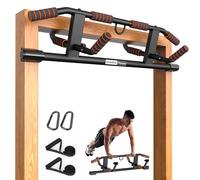 AmazeFan Barre de traction avec poignée ergonomique - Cadre de traction pour exercices de gym à domicile - Prise en main multi-angle - Crochet intelligent amélioré 2024 (convient à presque toutes les