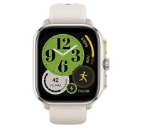 Amazfit Montre connectée Cheetah Square – 1,75" AMOLED, GPS double bande, Doré, bracelet beige