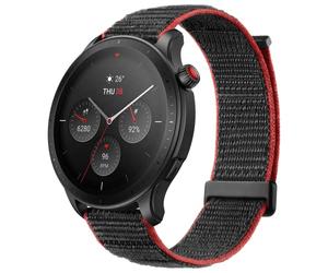 Amazfit GTR 4 Montre Connectée Homme GPS, SpO2/Cardiofréquencemètre/Moniteur de Sommeil, 150+ Modes Sportifs, Appel Bluetooth, Alexa, 1.43" AMOLED Smartwatch Sport Bracelet en Nylon