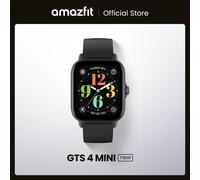 Amazfit-GTS 4 mini new Smartwatch avec Alexa, fréquence cardiaque 24h intégrée, 150 modes de sport, montre intelligente, nouveau Graphite Black