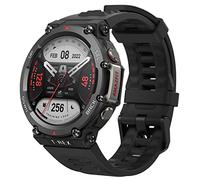 Amazfit T-Rex 2, 47 mm, Montre Connectée Homme, AMOLED, 10 ATM, Montre GPS Sport de Qualité Militaire, 150+ Modes Sportifs, SpO2, Autonomie de 24 Jours, Noir Ambré