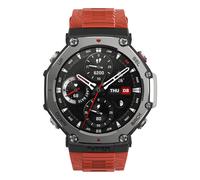 Amazfit T-Rex 3 Lava 3,81 cm (1.5 ) AMOLED 48.5 mm Numérique 480 x 480 pixels Écran tactile Noir, Acier inoxydable GPS (satellite)