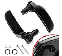 Amazicha Kit de loquet de Sacoche de Selle Noir Brillant Compatible avec Harley Davidson Touring Street Glide, Electra Glide, Road King, Road Glide, Ultra Limited, FLHR FLHT FLHX FLHTK 2014-2022